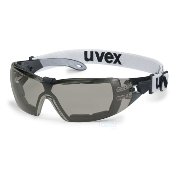Uvex pHeos S Guard Spectacles Güvenlik Gözlüğü (Dar Versiyon) Kimyasallara Dirençli, Buğulanmaz, Güneş Işığı Filtreli