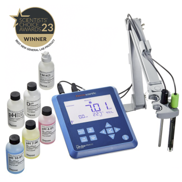 Orion™ Lab Star PH1116 Bio KİT Masa Tipi pH/mV/Sıcaklık Ölçer GLP Uyumlu –2.000... 18.000 pH / ±2000 mV (mV/ORP) / −5.0... 105.0 °C GD9156BNWP Epoksi Elektrot ile