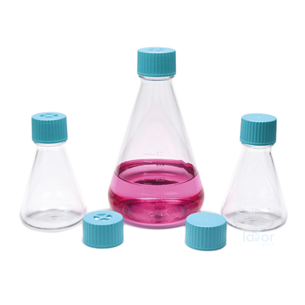 ISOLAB ERLEN PETG “Düz Kapaklı”  “Hücre Kültürü için”  “ Steril ”  250 mL / 12 Adet