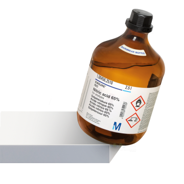 Merck 100456 Nitric Acid 65% for analysis EMSURE® Reag. Ph Eur,ISO Safebreak Şişe  2.5 L