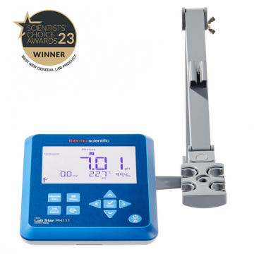 Orion™ Lab Star PH1118 Zorlu Numuneler için KİT Masa Tipi pH/mV/Sıcaklık Ölçer GLP Uyumlu –2.000... 18.000 pH / ±2000 mV (mV/ORP) / −5.0... 105.0 °C 9165 BNWP Sure-Flow Epoksi Elektrot ile