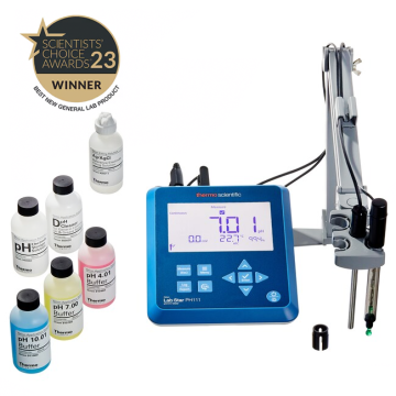 Orion™ Lab Star PH1118 Zorlu Numuneler için KİT Masa Tipi pH/mV/Sıcaklık Ölçer GLP Uyumlu –2.000... 18.000 pH / ±2000 mV (mV/ORP) / −5.0... 105.0 °C 9165 BNWP Sure-Flow Epoksi Elektrot ile