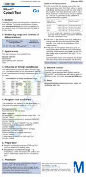 Merck 110002 Kobalt Testi Kolorimetrik  10 - 30 - 100 - 300 - 1000 Mg/L Co2+ Mquant™