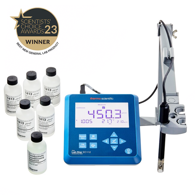 Orion™ Lab Star EC1125 Masa Tipi İletkenlik/TDS/Tuzluluk/Sıcaklık Ölçer GLP Uyumlu 0.00 μS... 500.0 mS/0.00 ppm... 500.0 ppt/0.0... 80.0 ppt/−5.0... 105.0 °C