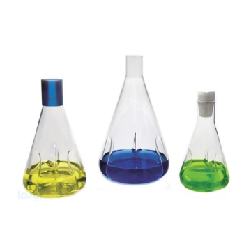 ISOLAB Erlen - Cam - Girintili Tabanlı - Kapaksız - 250 ml