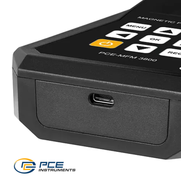 PCE MFM 3800 EMF Ölçer Gaussmetre, Ölçüm Yönü: Enine (transversal) / Manyetik Akı DC: ± 3500 mT / Manyetik Akı AC: 0,4... 3500 mT / Birimler: µT, mT, G, A/m, Oe, WB/m², A/cm