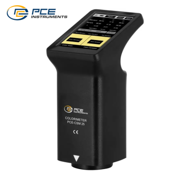 PCE CSM 25 Kolorimetre Renk Belirleme ve Renk Karşılaştırma için 400... 700 Nm / CIEL a* b*, CIEL u* v*, CIEL*C*h°, Yxy, CMYK, RGB, HSL, HSV, ITA, Spectra, YI-98, WI-98, WI-Gauz, WI-Hunter, WI-R457