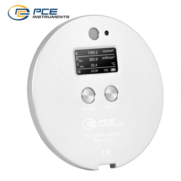 PCE UV 50 UV Enerji ölçer UV Işınım Şiddeti: 0... 40.000 mW/cm² / UV Enerjisi: 0... 999999 mJ/cm² / Sıcaklık: - 55... + 125 °C