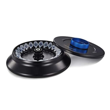 DLAB Rotor AS24-2 Kapaklı sabitleme klipsli ve O'ringli alüminyum alaşım rotor kiti, 15000 rpm, 5 ml x 12 (eppendrof tüp), D3024 ve D3024R ile birlikte kullanılır