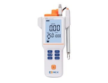 REX EC210E Portatif İletkenlik Ölçer 0.00 μS/cm... 200 mS/cm / -5... 110 ºC DJS-1VTC EC Elektrod ile