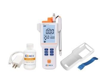REX EC210E Portatif İletkenlik Ölçer 0.00 μS/cm... 200 mS/cm / -5... 110 ºC DJS-1VTC EC Elektrod ile