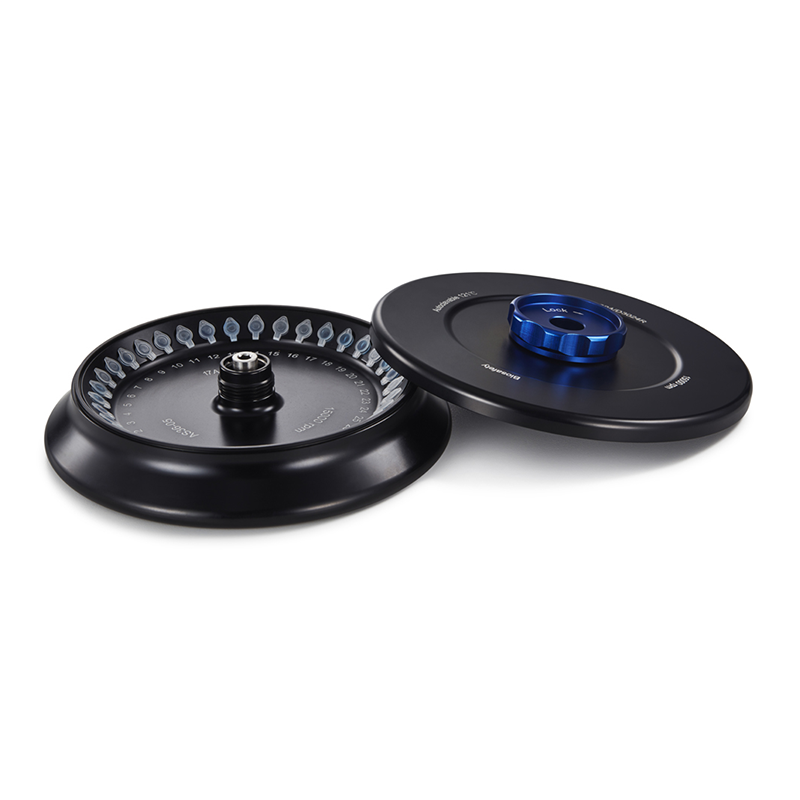 DLAB Rotor AS36-05 Kapaklı, sabitleme klipsli ve O'ringli alüminyum alaşım rotor kiti, 15000 rpm, 0,5 ml x 36, D3024 ve D3024R ile birlikte kullanılır