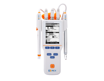 REX M310FA Portatif Multiparametre Ölçer pH/EC/ISE/Temp E-301-QC pH ve DJS-1VTC EC İletkenlik Elektrodları ile