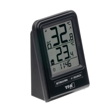 TFA 30.3063.01 'Prısma' Wireless Termometre  -10... +60 °C   -40… +60 °C