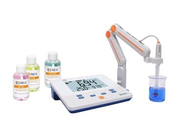 REX PH200E Masaüstü pH Metre -2.00... 18.00 pH ve -5... 110 ºC E-301-QC Elektrod ve Stand Dahil