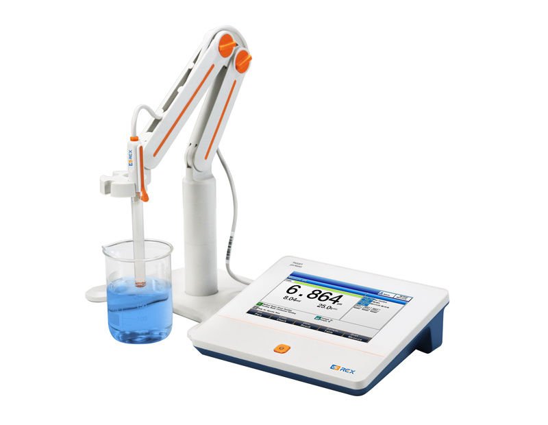 REX PH500T Masaüstü pH Metre -2.00 ila 20.000 Ph & ORP & -10 ila 110 ºC GLP özellikli , dokunmatik ekranlı , E-301-QC elektrod ve stand dahil