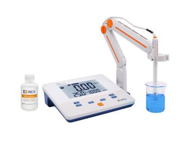 REX EC200E Masaüstü İletkenlik Ölçer 0.00 μS/cm... 200 mS/cm ve -5... 110 ºC DJS-1VTC EC Elektrod ve Stand Dahil