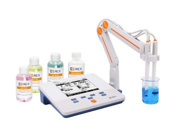 REX M300FA Masaüstü multiparametre pH/EC/ISE/Temp E-301-QC ph ve DJS-1VTC EC iletkenlik elektrodları ile birlikte