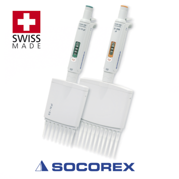 SOCOREX Acura® manual 855 10-100 µL 8 Kanallı Ayarlanabilir Otomatik Pipet