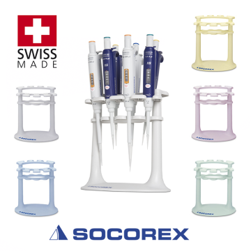SOCOREX In-lineTM universal 337 Pipet Standı Açık Gri