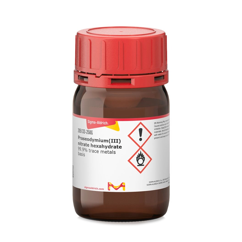 Sigma-Aldrich 205133 Praseodymium(III) nitrate hexahydrate 99.9% trace metals basis 250 gr