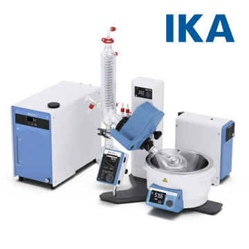 IKA RV 8 V Starter Solution Rotary Evaporatör Manuel Dikey Tip 5... 300 rpm / RT... 180 °C / 1500 cm2