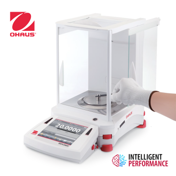 OHAUS EX224 Analitik Terazi 220 gr / 0.1 mg Otomatik Kalibrasyonlu