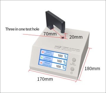 Linshang Technology LS108D Mercek Geçirgenlik Ölçer IR 850 nm/940 nm, VLT 550 nm