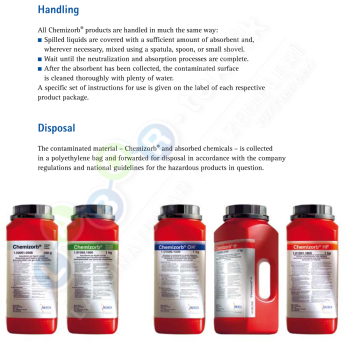 Merck 101591 Chemizorb® HF Dökülen Hidroflorik Asit İçin Absorbent Ve Nötralizer