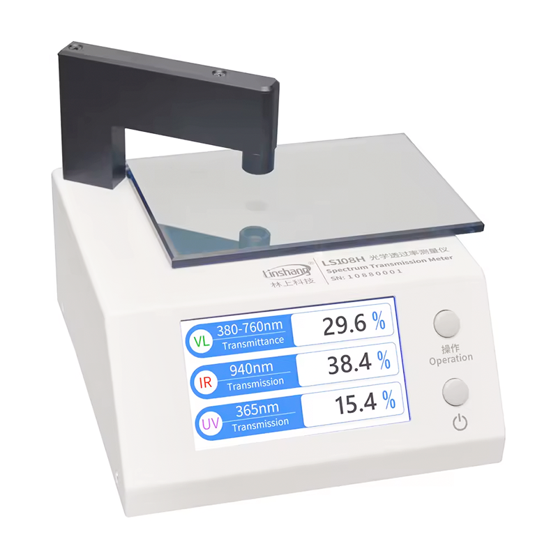 Linshang Technology LS108H Işık Geçirgenlik Ölçer UV 365 nm, IR 940 nm, VL 380-760 nm