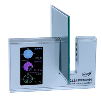 Linshang Technology LS182 Spektrum İletkenlik ölçer UV 365 nm, IR 940 nm, 1400 nm, Tam IR, TSER ve SHGC, VL 380-760 nm