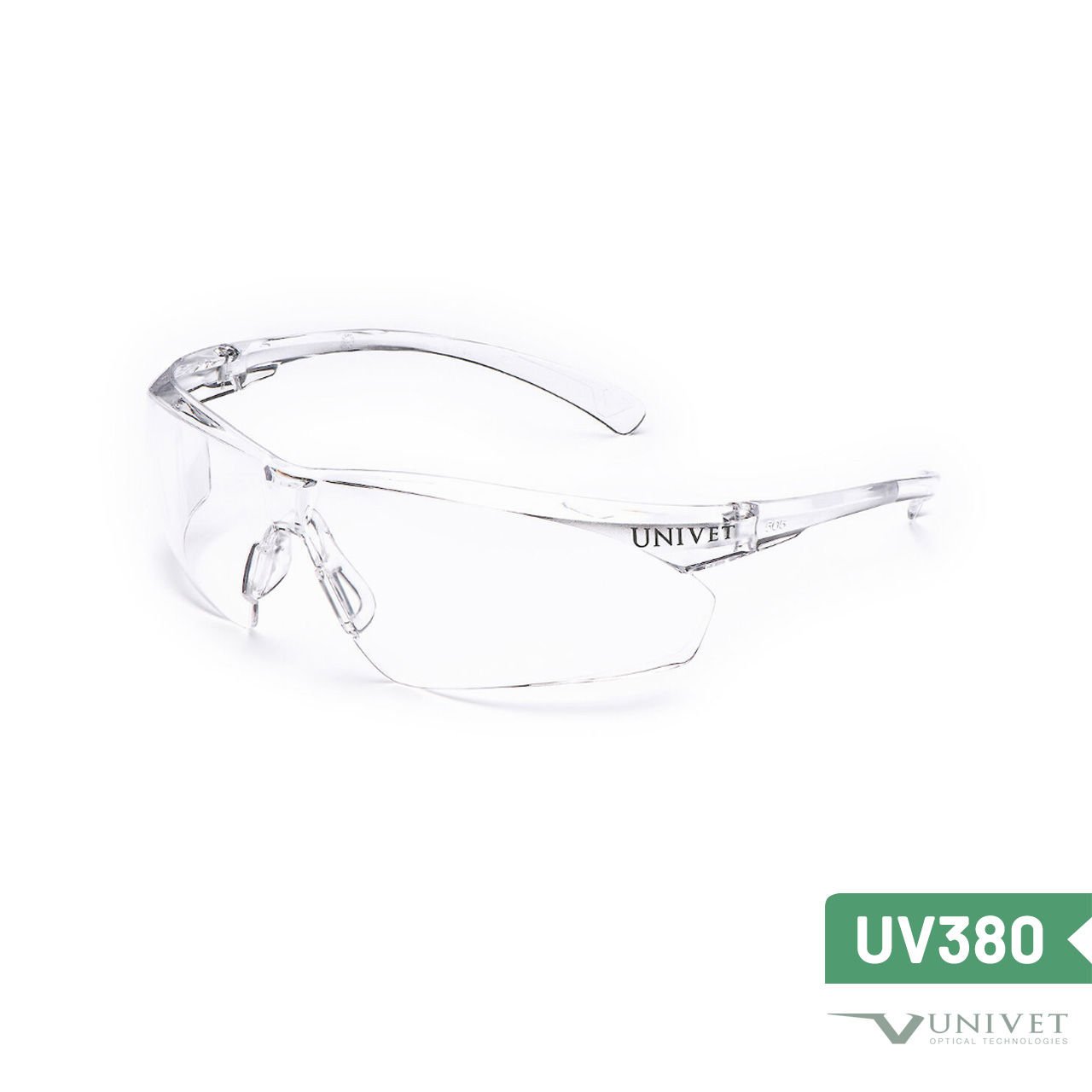 Univet 505 UP Clear 2 Koruyucu Gözlük - Çizilme (AS) ve Buğu Dirençli (AF) - UV380