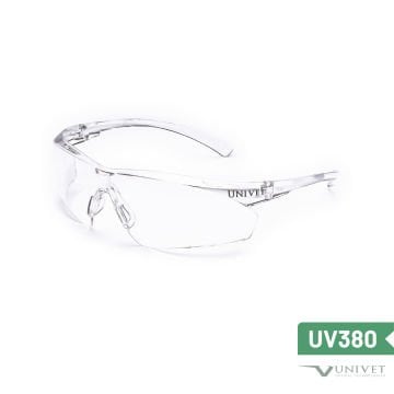 Univet 505 UP Clear 2 Koruyucu Gözlük - Çizilme (AS) ve Buğu Dirençli (AF) - UV380