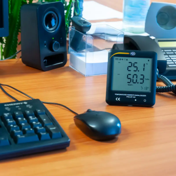 PCE HT 112 Sıcaklık ve Nem Kayıt Cihazı Data Logger 30… 65°C (dahili) -40... 125°C (harici) / 0... 100% n.o (dahili ve harici)