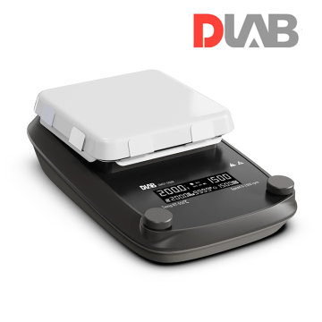DLAB DMS7-550 LCD Isıtıcılı Manyetik Karıştırıcı Cam Seramik Kaplı Yüzey 50... 1.500 rpm / RT... 550 °C / 20 L / 184 x 184 mm