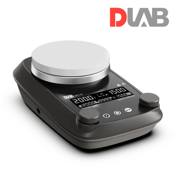 DLAB DMS5-340 LCD Isıtıcılı Manyetik Karıştırıcı Seramik Kaplı Alüminyum Yüzey 50... 1.500 rpm / RT... 340 °C / 20 L