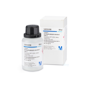Merck 502232 Icp Multi-Element Standard Usp-V  According To Usp <2232> Dietary Supplements As, Cd, Hg, Pb Certipur®  100 ml