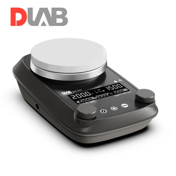 DLAB DMS5-340M LCD Isıtıcılı Manyetik Karıştırıcı Seramik Kaplı Alüminyum Yüzey 50... 1.500 rpm / RT... 340 °C / 20 L