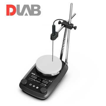 DLAB DMS5-340M LCD Isıtıcılı Manyetik Karıştırıcı Seramik Kaplı Alüminyum Yüzey 50... 1.500 rpm / RT... 340 °C / 20 L