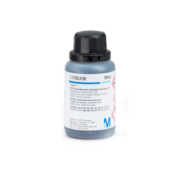 Merck 104498 ICP multi-element standard solution IV (23 Elements İn Diluted Nitric Acid) 1000 Mg/L: Ag, Al, B, Ba, Bi, Ca, Cd, Co, Cr, Cu, Fe, Ga, In, K, Li, Mg, Mn, Na, Ni, Pb, Sr, Tl, Zn Certipur®  100 ml