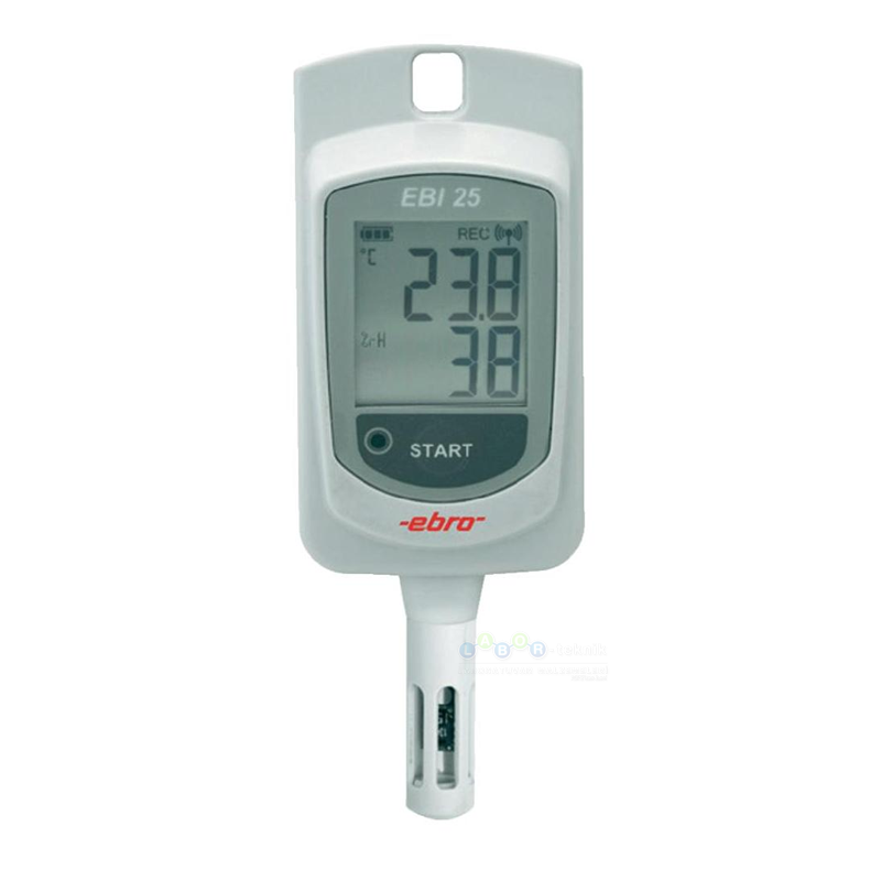 Ebro EBI 25-TH Sıcaklık Ve Nem Data Logger Veri Kaydedici Cihazı  -30 °C... +60 °C / %0... 100 Rh (Harici Nem Sensörü İle)