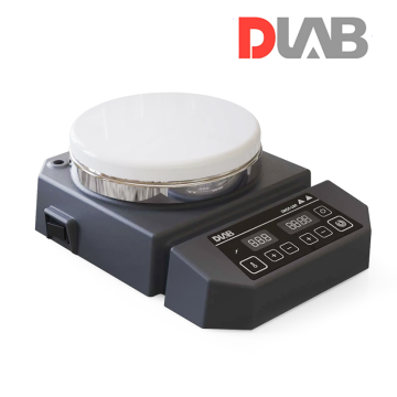 DLAB DMS5-280 LED Isıtıcılı Manyetik Karıştırıcı Seramik Kaplı Alüminyum Yüzey 50... 1.500 rpm / RT... 280 °C / 5 L / Ø135 mm
