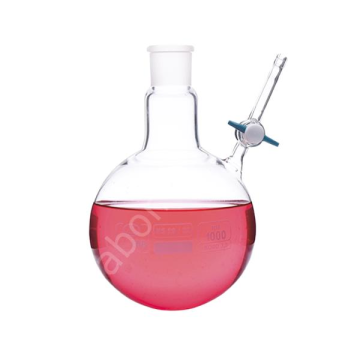 ISOLAB Balon - Azot - Yuvarlak Dipli - Musluklu - Dişi Şilif : NS 14/23 - 100 ml