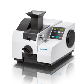 Retsch BB 50 Çeneli Kırıcı  Besleme Malzemesi: Sert, Kırılgan, Orta Sert, Sert Malzeme Giriş Büyüklüğü: < 40 mm Çıkış Büyüklüğü: < 0.5 mm