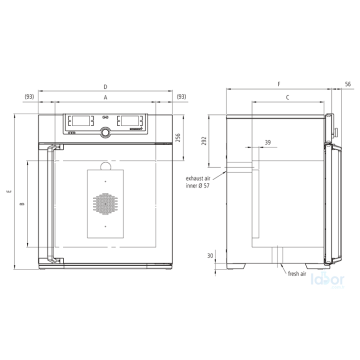 Memmert IN30 İnkübatör  +5 °C / +80 °C
