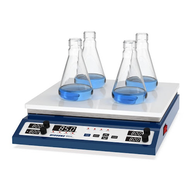 WIGGENS WH420 4 Bölmeli Isıtıcılı Manyetik Karıştırıcı 150... 1500 rpm / 300 °C / 2 L