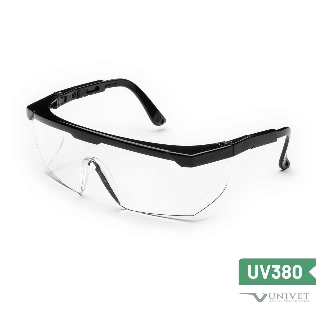 Univet 511 Clear 1 Koruyucu İş Gözlüğü - Çizilme (AS) ve Buğu (AF) Dirençli - UV380