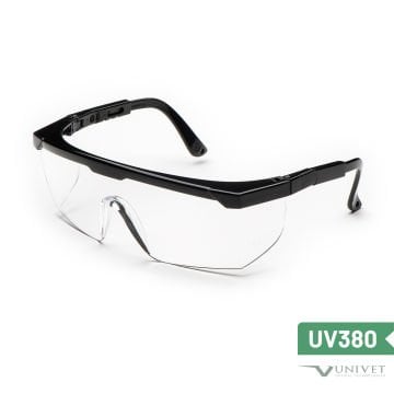 Univet 511 Clear 1 Koruyucu İş Gözlüğü - Çizilme (AS) ve Buğu (AF) Dirençli - UV380