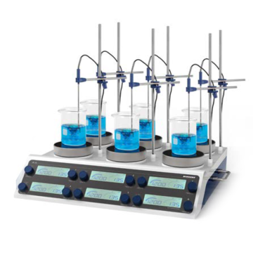 WIGGENS WH620R-D 6 Bölmeli Isıtıcılı Manyetik Karıştırıcı 100... 1500 rpm / 450 °C / 20 L