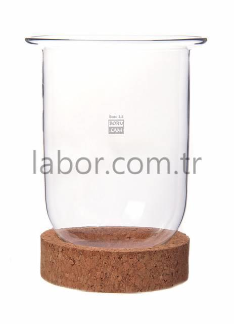 Borucam Silindirik Dibi Yuvarlak Reaksiyon Balonu 2000 ml, Dn 100